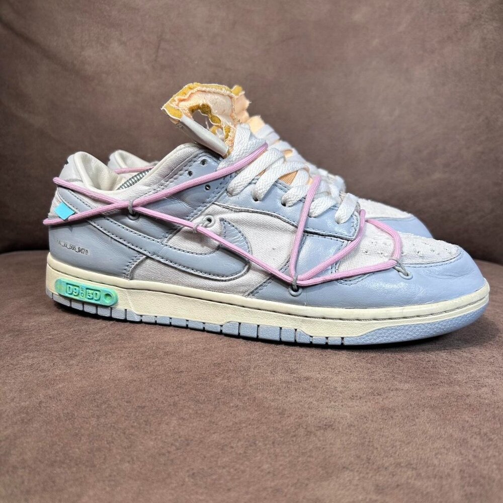 OFF-WHITE x Nike Dunk Low Size 9.5 "Lot 09 of...
